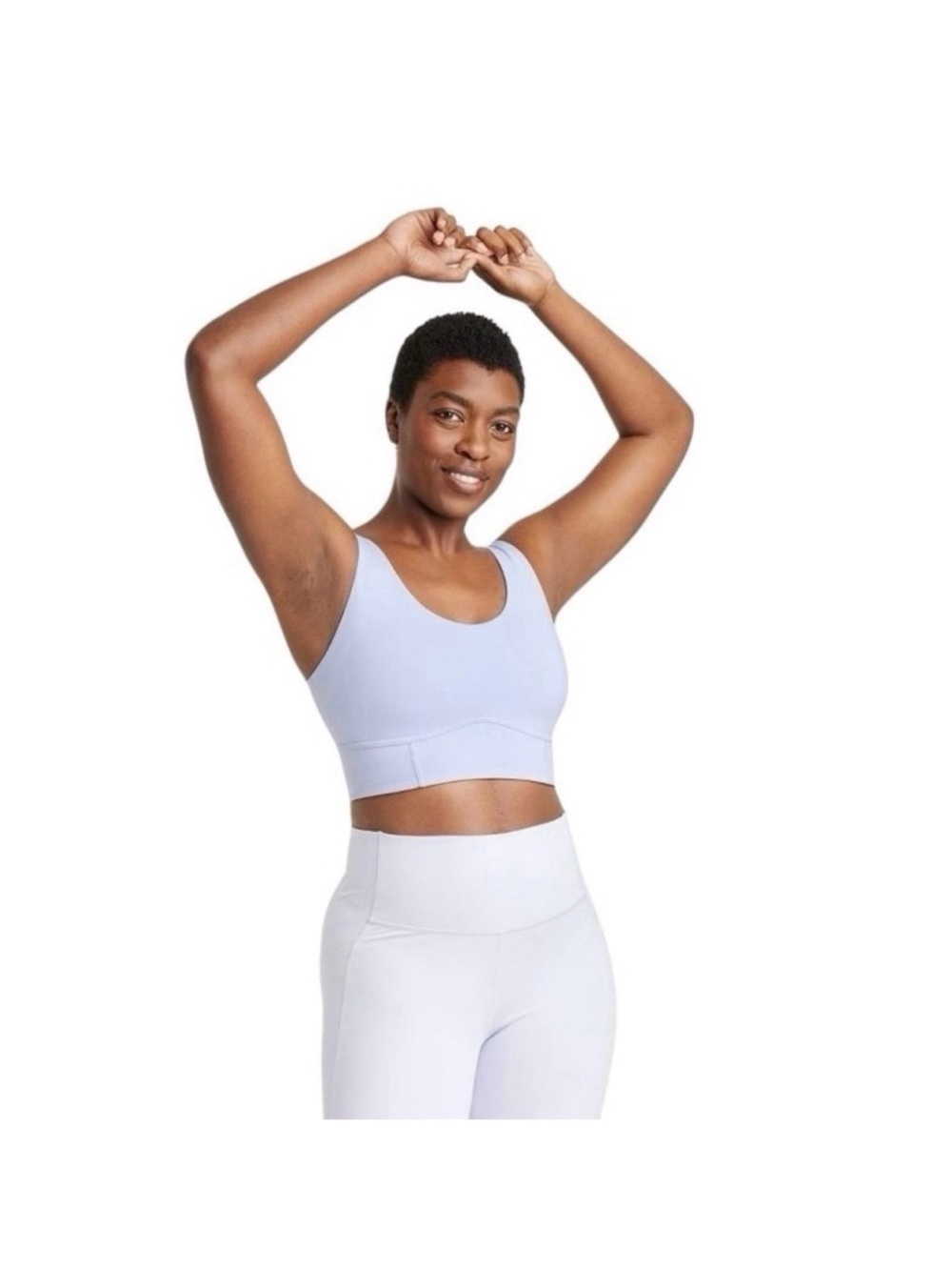 All in motion lavender sports bra and leggings two-piece set - large